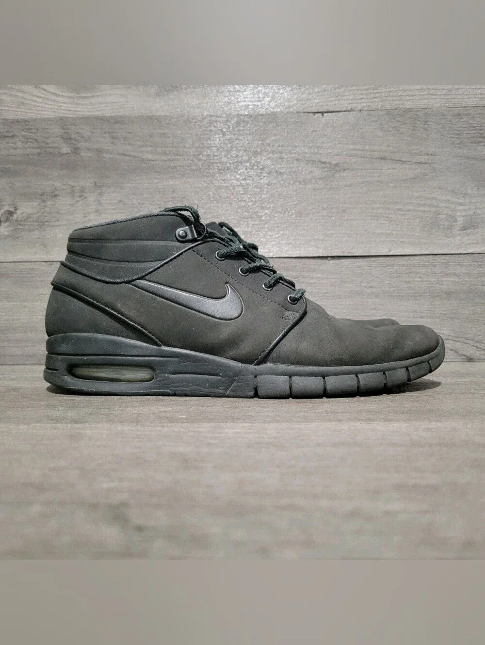 Nike SB Stefan Janoski Max Mid Mens Sz 8 Black 807509-001 Shoes